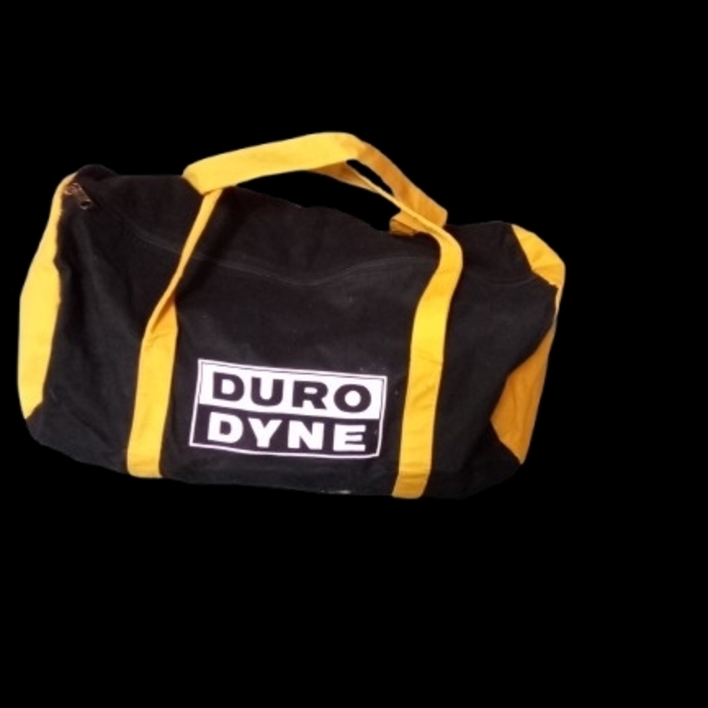 Black and Yellow Duffel Bag